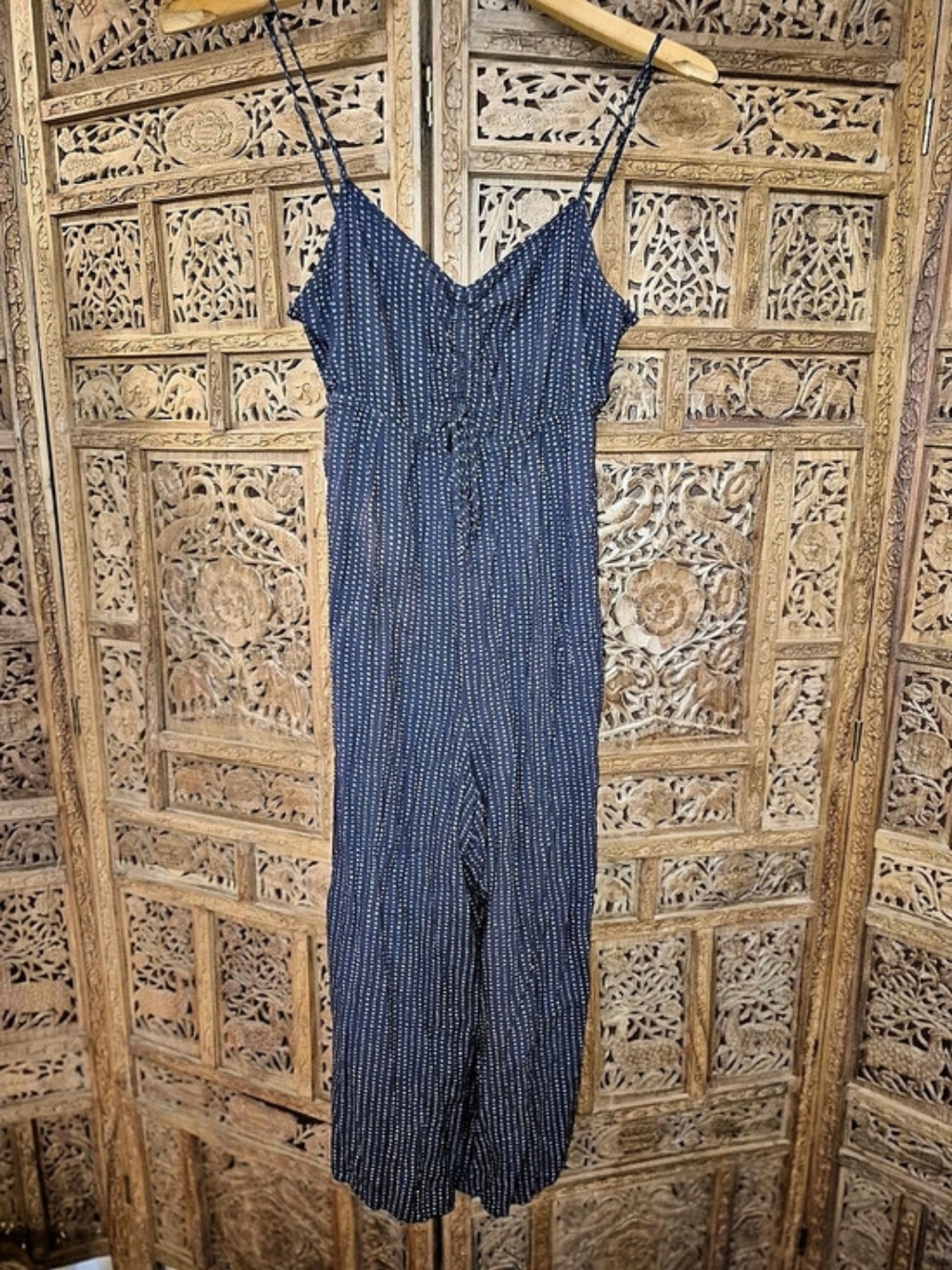 O'Neill Blue Printed Jumpsuit Size Medium